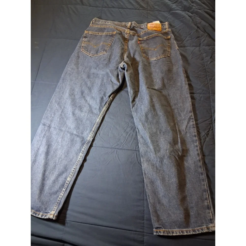 Levis 550 Relaxed Fit Tapered Leg Blue Denim Jeans Mens 36x30 00550-4686‎